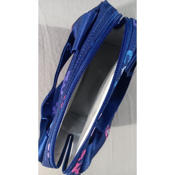 Vera Bradley Lunch Bag Tote Floral Navy Pink Blue Insulated Cooler School Work - Picture 5 of 5